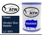 Preview: Nissan, Windsor Blue Metallic, L2 / BX3: 500ml Lackdose, von ATW Autoteile West.